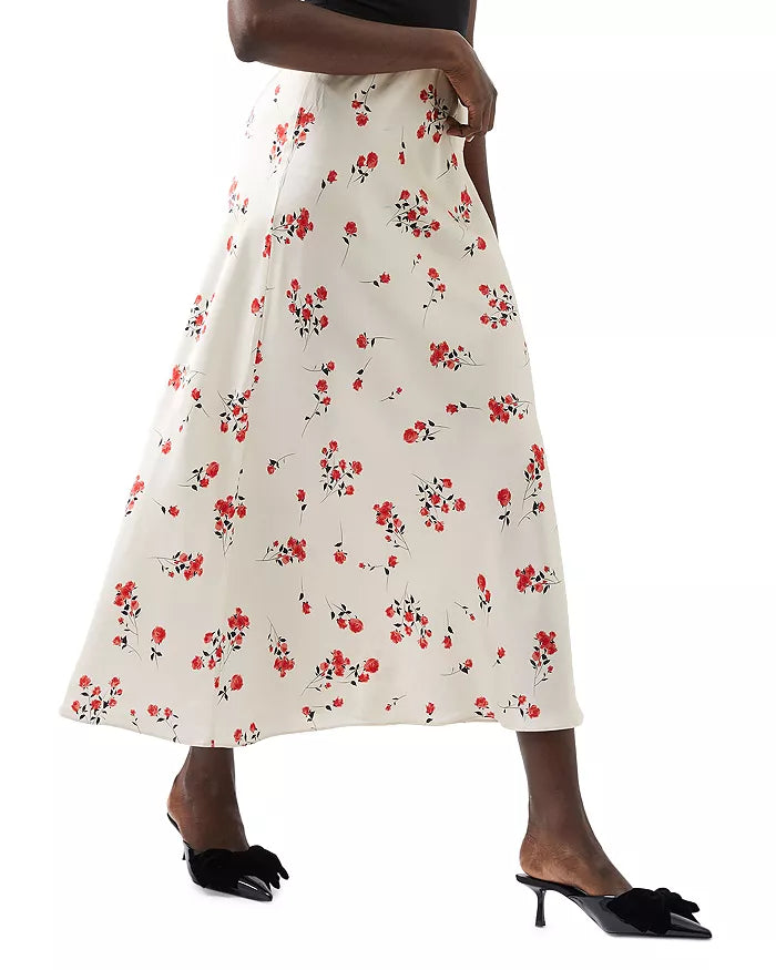 French Connection Floramour Ennis Satin Maxi Skirt