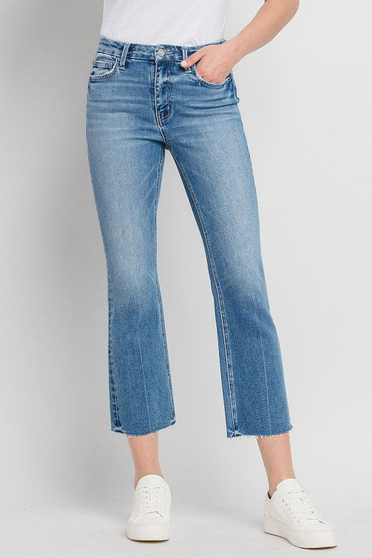 Vervet High Rise Kick Flare Jeans in Pleasantly