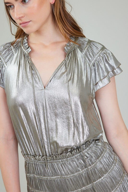 Patsy Metallic Maxi Dress