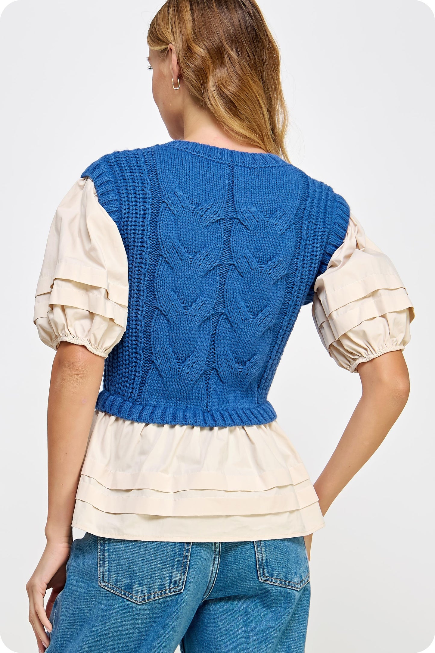 Lillian Cable Knit Top