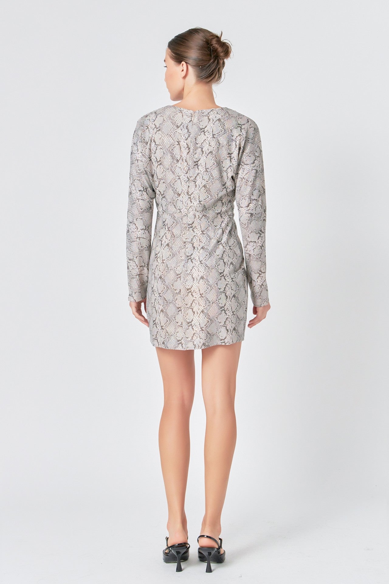 Mary Snake Skin Mini Dress