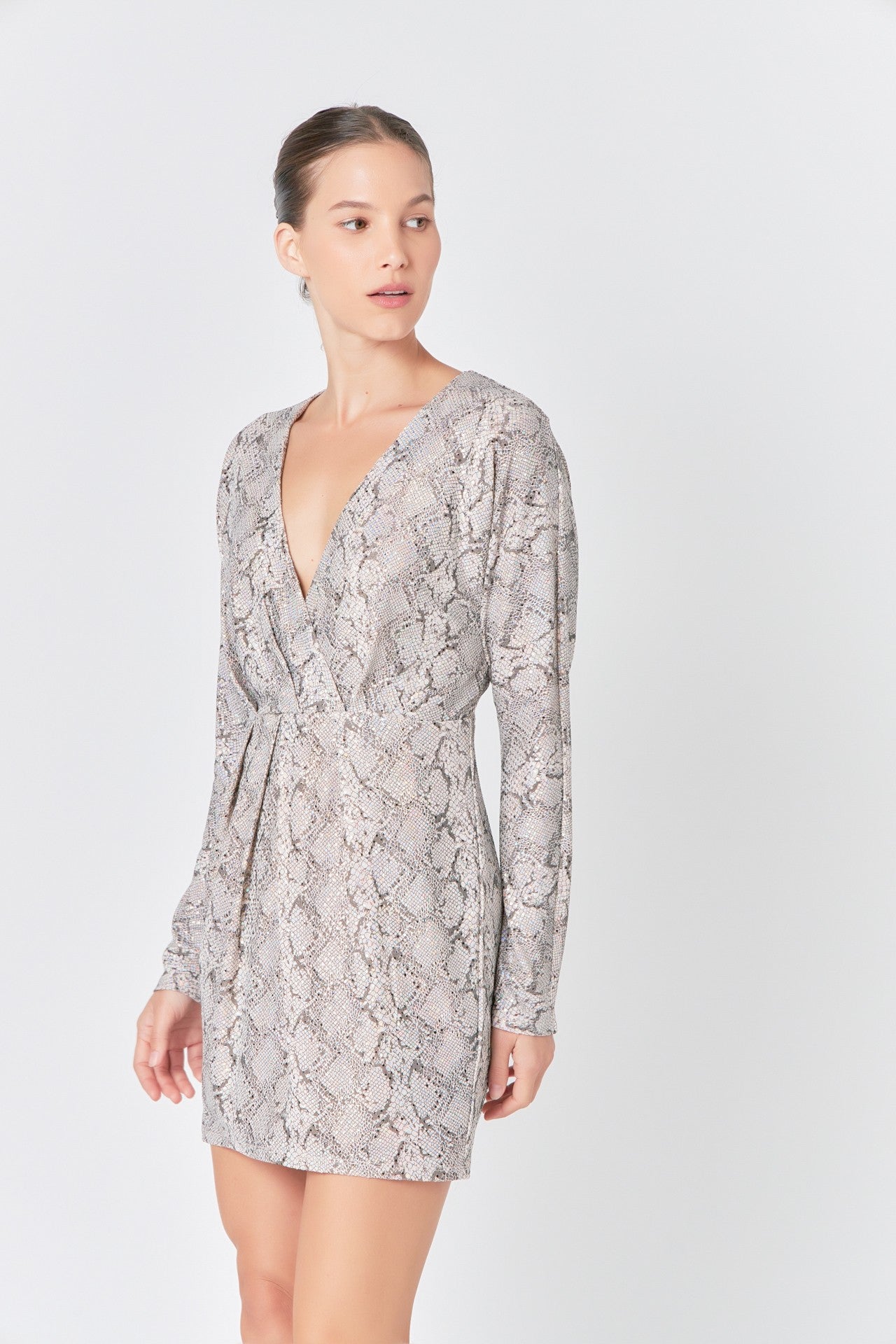 Mary Snake Skin Mini Dress