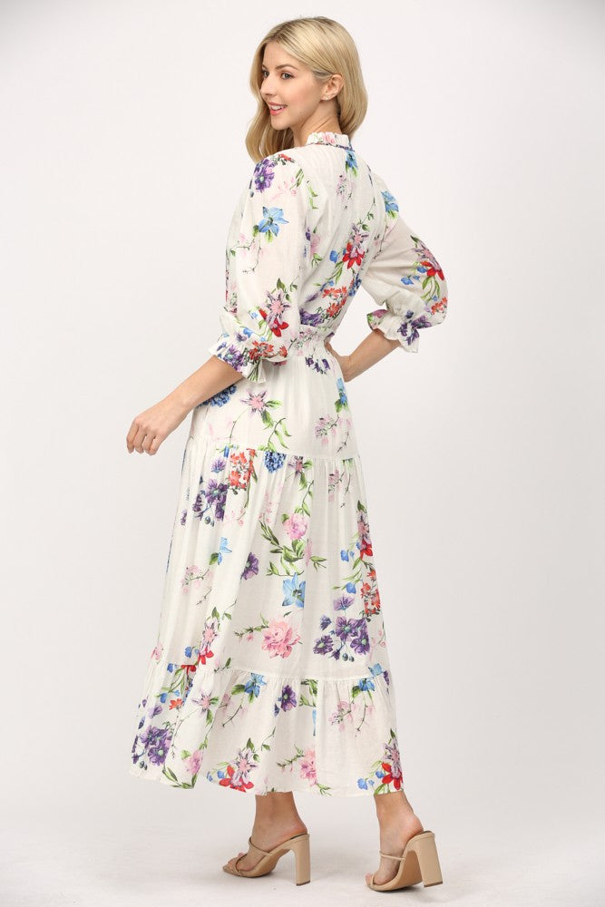 Rebecca Floral Midi Dress