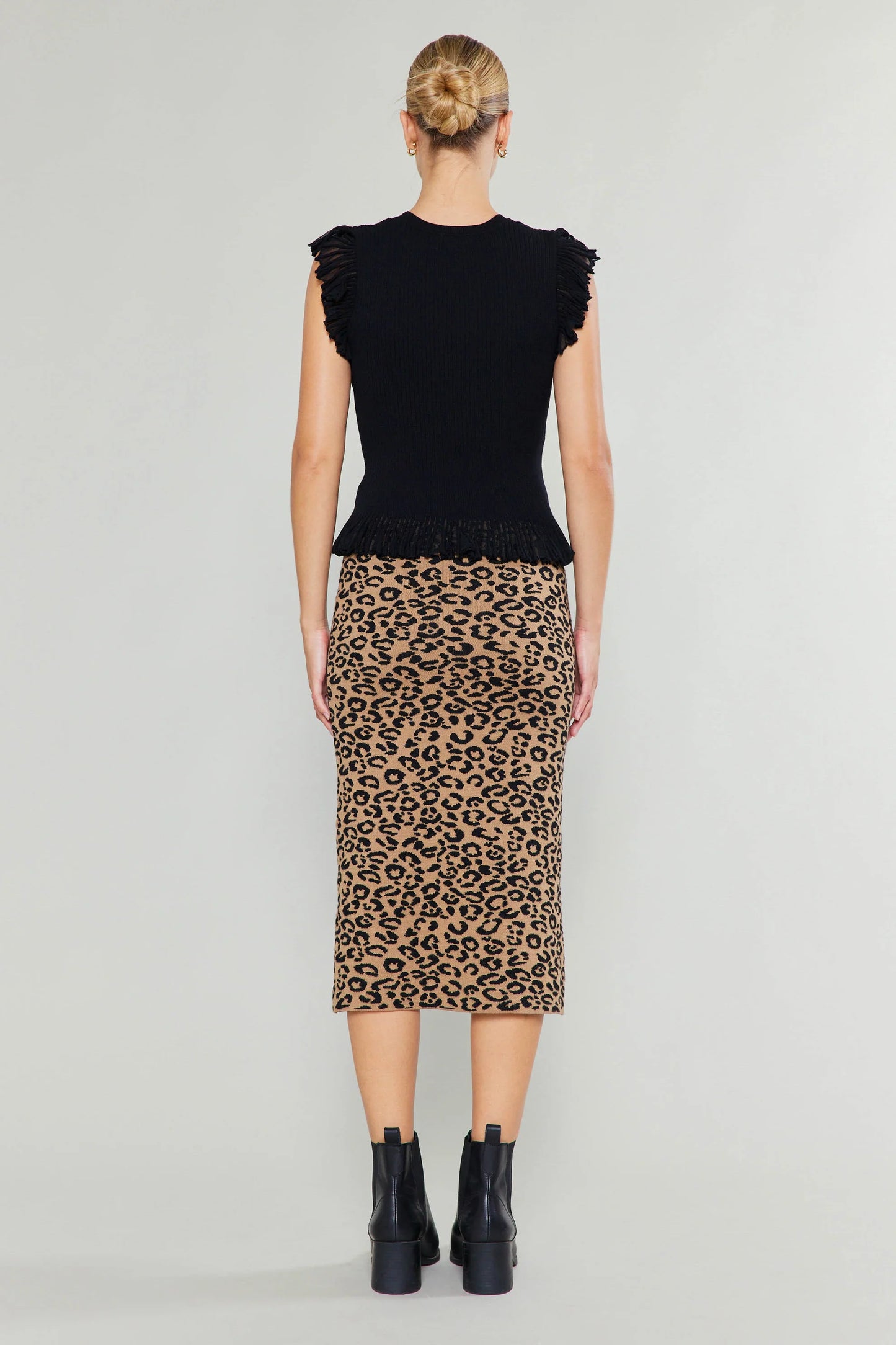 Louise Midi Knitted Skirt