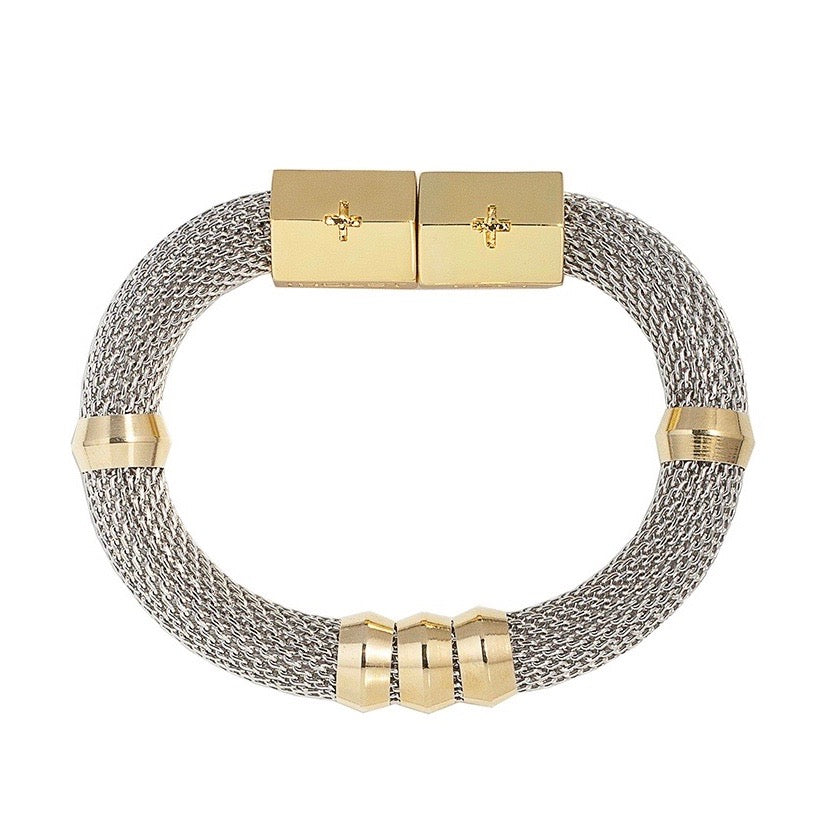Holst+Lee Classic Mesh Bracelet in Gold and Two Tone