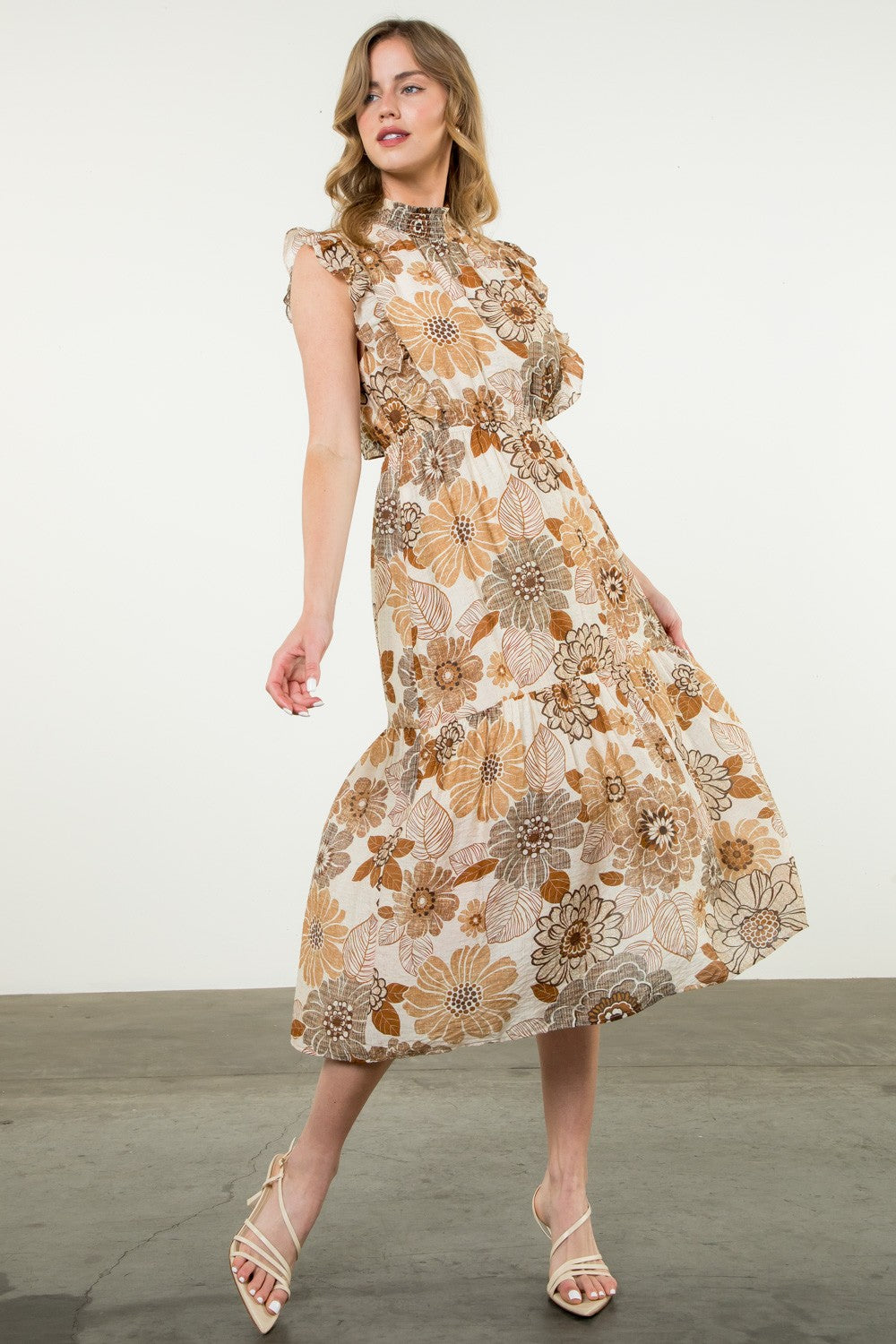 Jalen Flower Print Maxi Dress