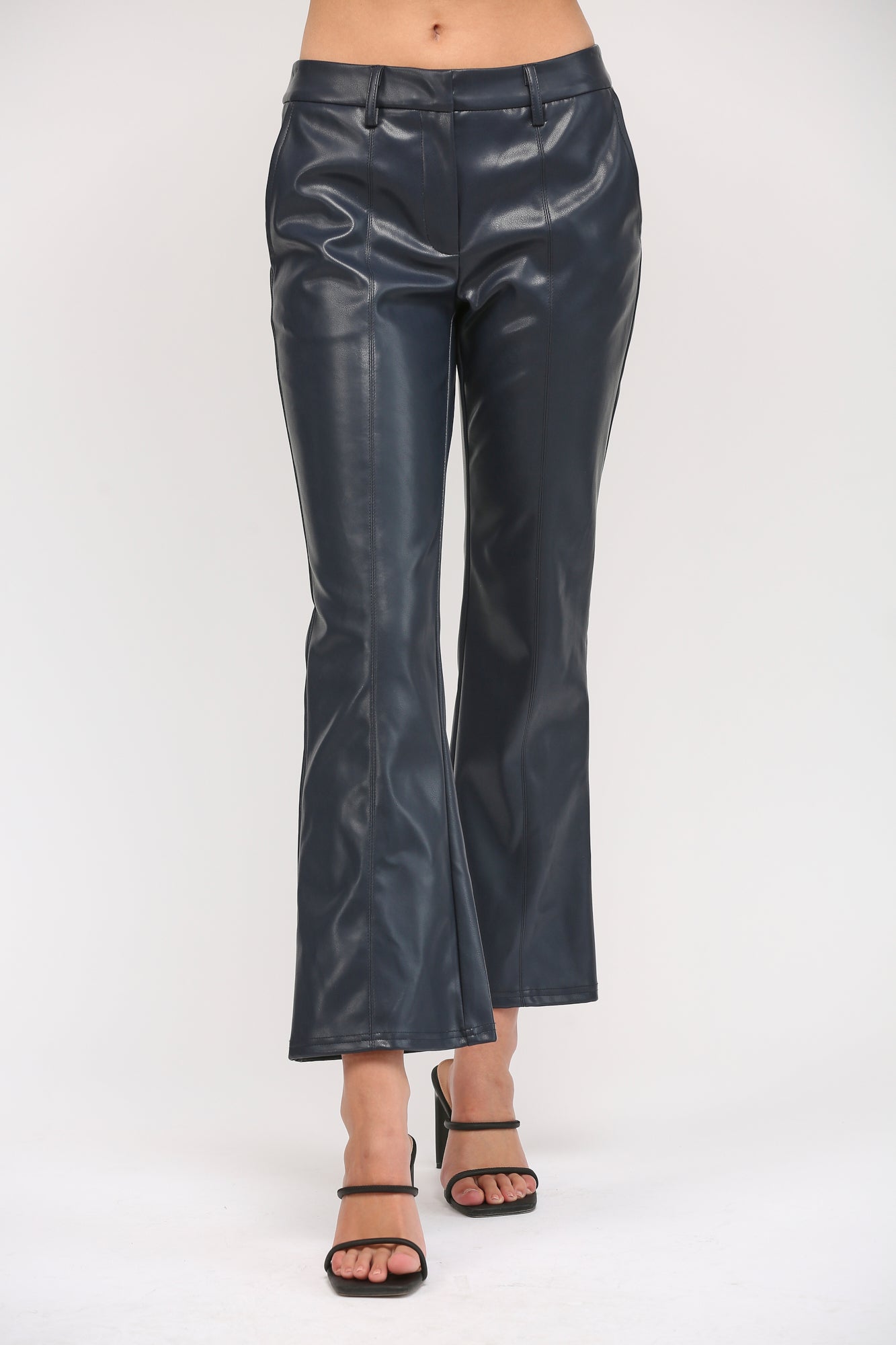 Jennie Faux Leather Flare Pants