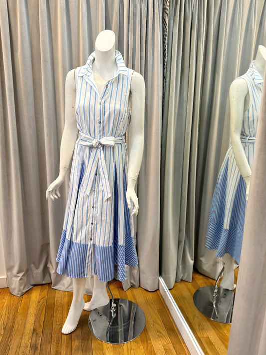 Leanne Striped Midi Dress