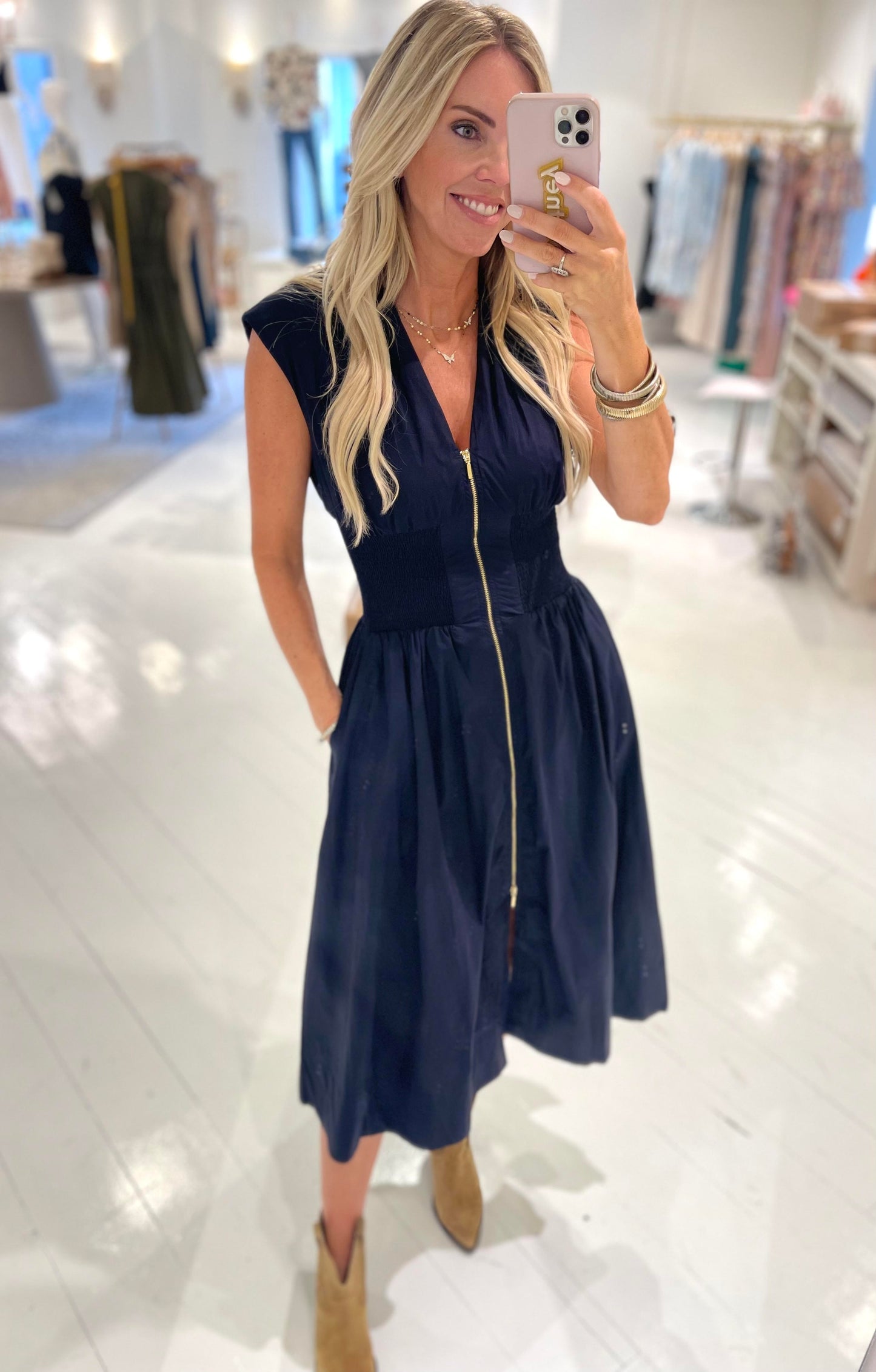 Sutton Zip-Up Dress